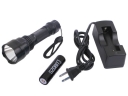 Flashlights Kit UltraFire C8 CREE Q5 LED aluminum Flashlight with Battery and Charger
